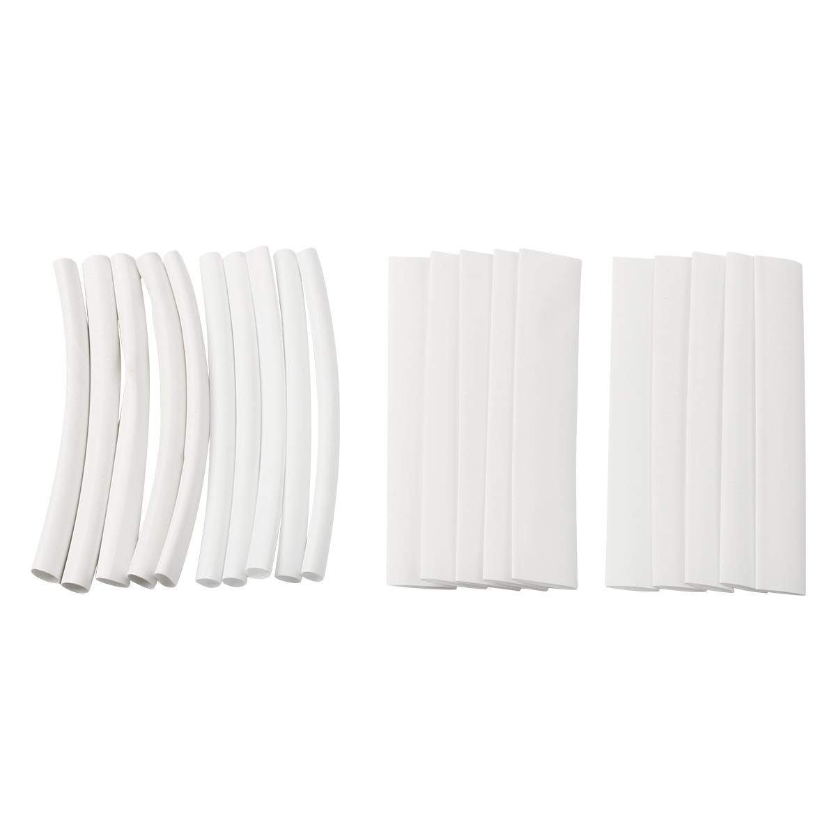 Kit guaina termorestringente, isolamento cavo, 5 metri, bianco da 1 mm a 120 mm, guaina termorestringente | 60mm