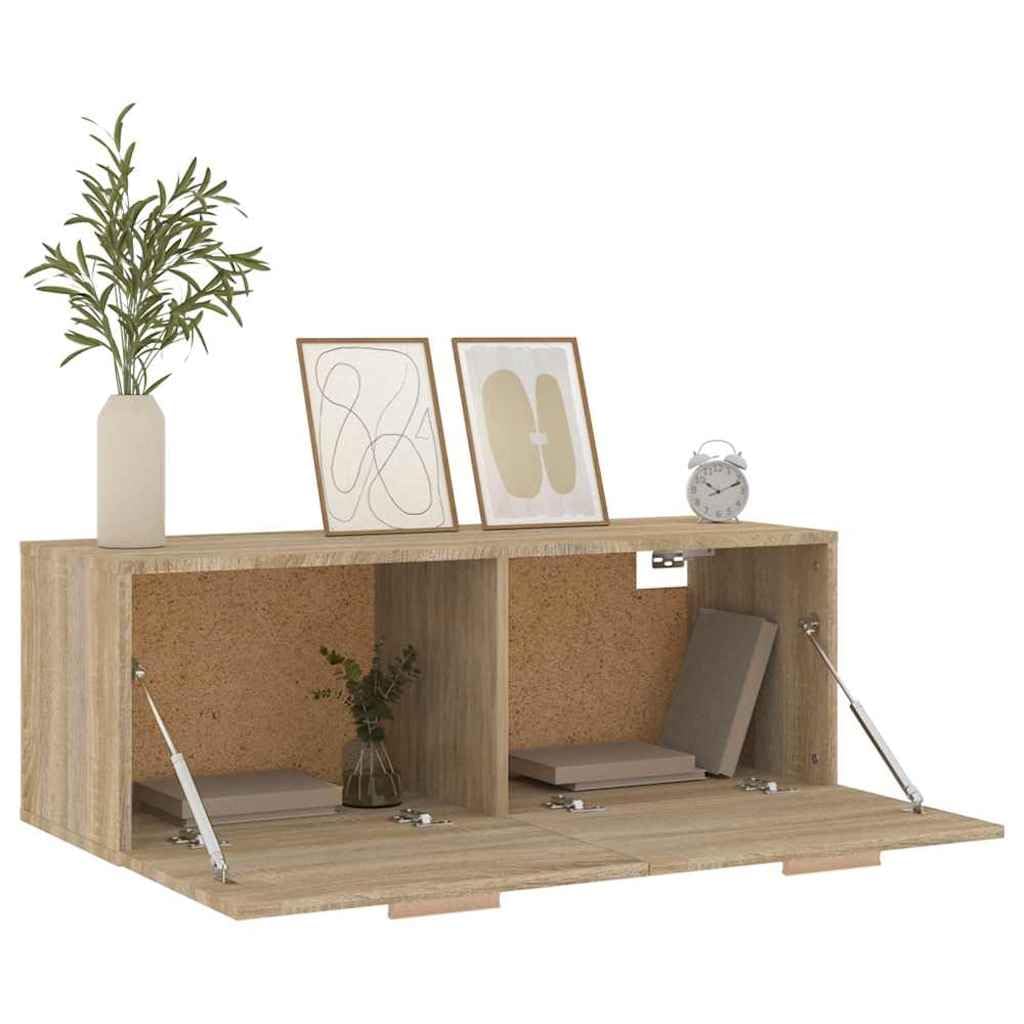 Szafka ścienna dąb Sonoma 100 x 36,5 x 35 cm materiał