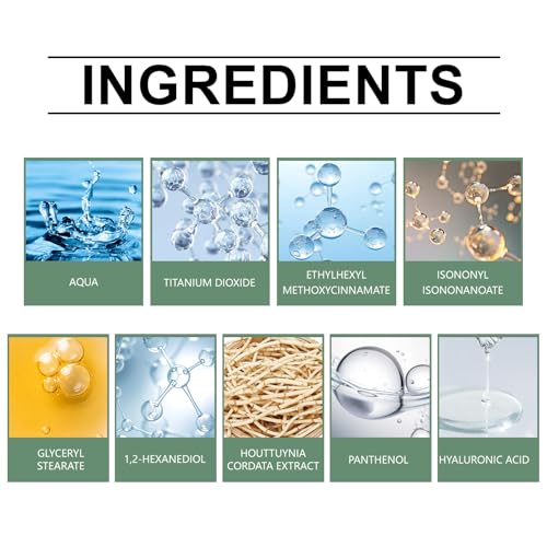 Generic Moisturizing UV Shield Cream, Lightweight Hydrating Sunblock with Heartleaf, Panthenol & Hyaluronic Acid, Non-Greasy Daily Face and Body Care, 50g