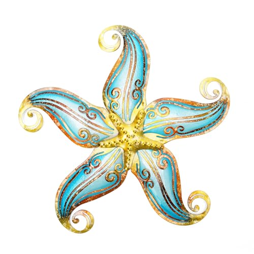 Poxohometalstarfishwalldecorsealifecoastaldecorations12inchstarfishwallartnauticalhomedecorationhandingoceanbeachwallartforgardenfencehomepatiokitchenbathroomblue Urban Country Home Decor Poxoho metal starfish wall decor sea life coastal decorations 12 inch starfish wall art nautical home decoration handing ocean beach wall art for gardenfencehomepatiokitchenbathroomblue urban country home decor