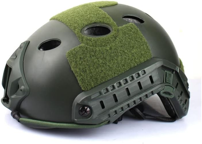 Miniatura 3 de Casco táctico PJ para Airsoft y Paintball con soporte para gafas de visión nocturna (NVG) y carril lateral