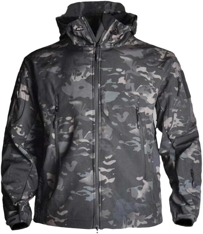 Men's Soft Shell Tactical Jacket:Waterproof,Warm,Ideal for Hunting