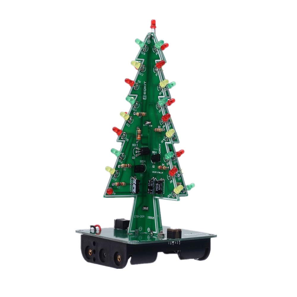 Amazon.co.jp: Ardest 3D DIY 電子クリスマスツリー 7色 キラキラ光る