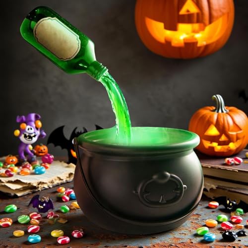 Chaudron de sorcière d'Halloween avec brume et kit potion - 5