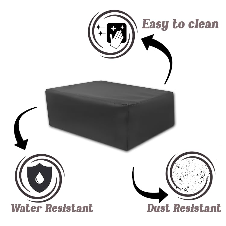 Image of Water-DUST-Tear-Scratch Proof Leather Printer Cover Compatible with EPSON L18050 Printer (Black - Tear & Scratch Proof)