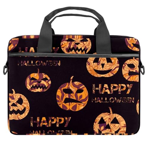 Sac à bandoulière pour ordinateur 13 pouces housse pc portable 14 pouces Halloween
