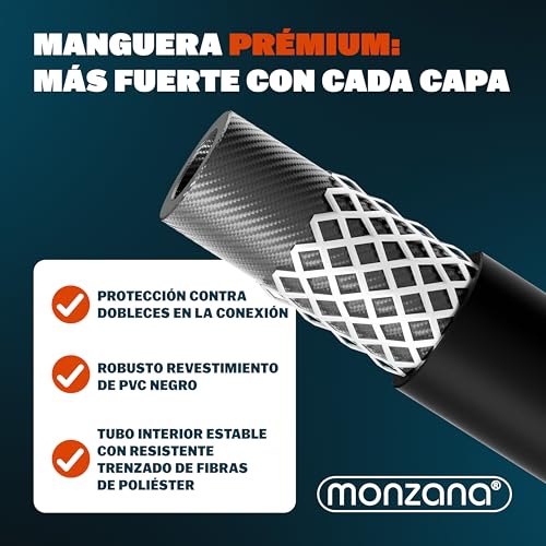 Miniatura 6 de Deuba Desatascador Tuberias A Presion 15m, Compatible Karcher K2-K7 Bosch, Kit Manguera Limpieza, 160bar, 4 Adaptadores, Desague Fregadero Herramientas Fontaneria, Limpiadoras A Presión