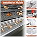 FIRMDKWEED 5 inch Gutter Guard, 39 Pack,156ft, Aluminum Mesh Leaf Guards, DIY Leaf Filter Gutter Protection Cover, Raptor Gutter Guard Cleaning Tools for Downspout, Roof, with Screws