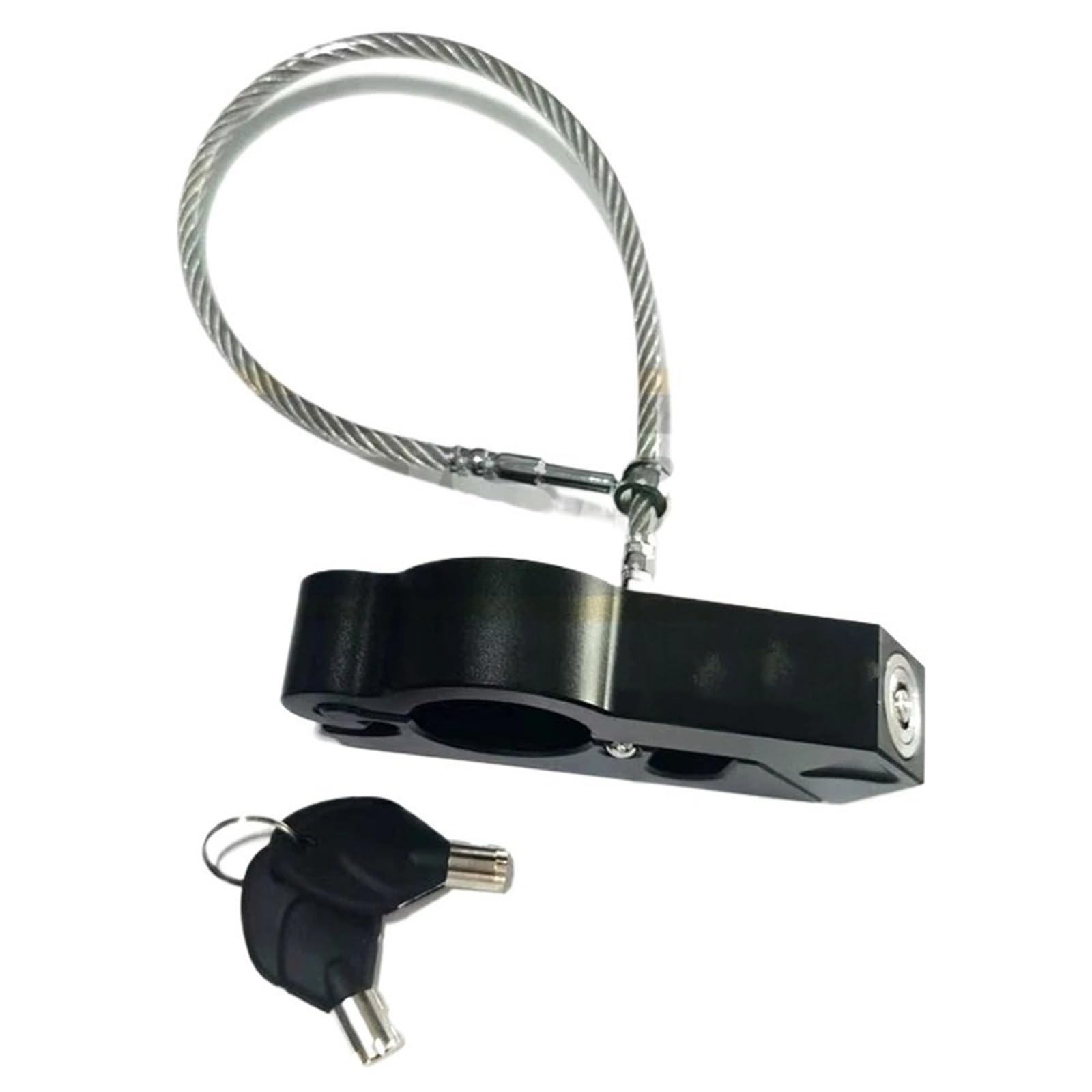 Motorcycle Handlebar Lock 1pc Motorcycle Helmet Lock Handlebar Brake Anti-Theft Grip Motorbike Lock Security(Black)