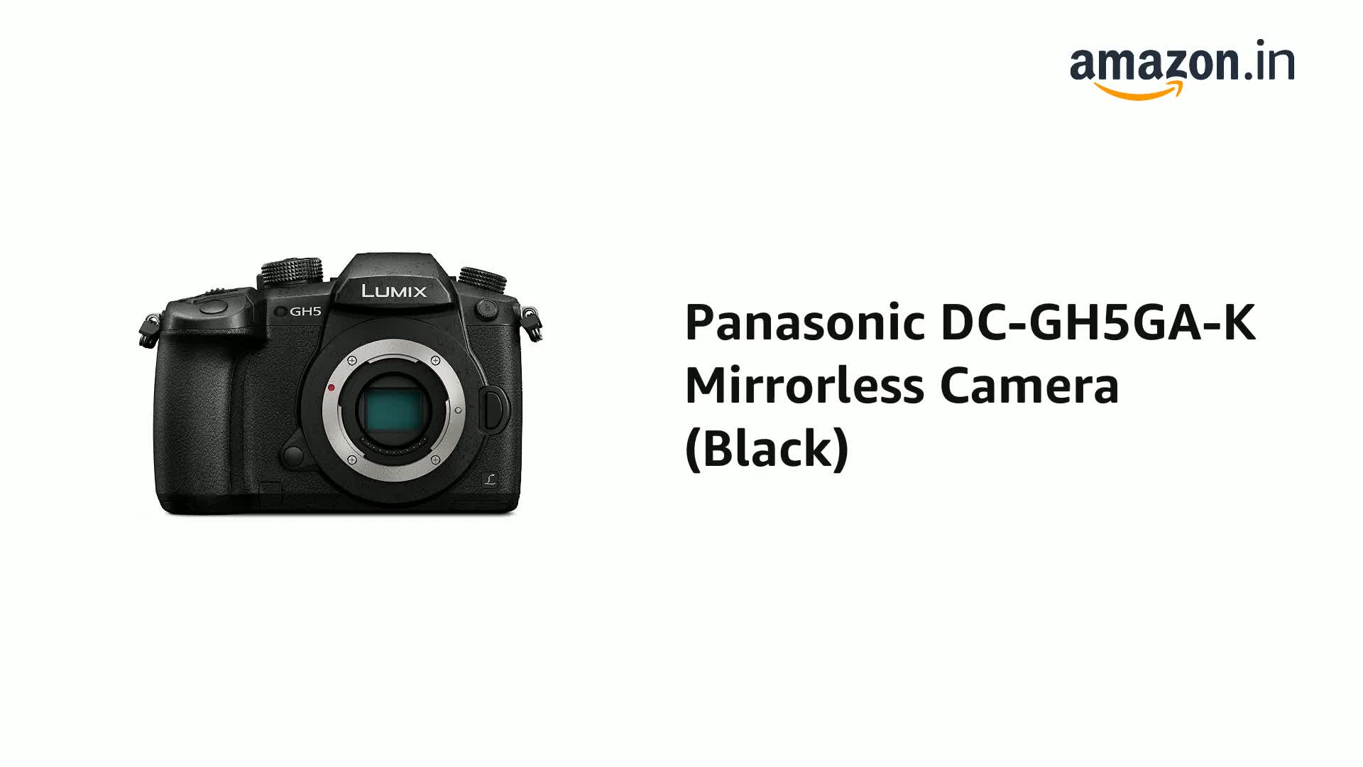 Buy Panasonic Lumix G DC-GH5 20MP 4K Mirrorless Camera (Black