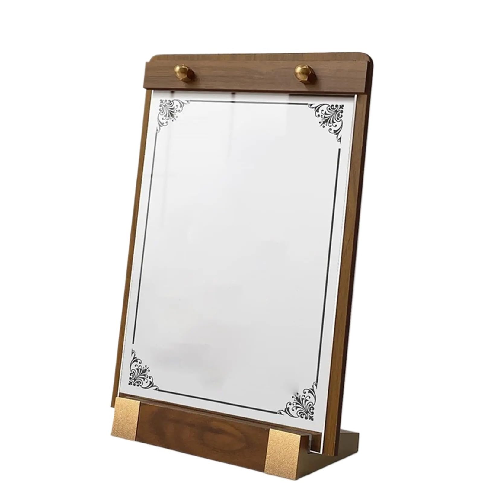 Portapapeles Menú de soportes for carteles mesa | Portapapeles Horizontal Vertical Base antideslizante estante de exhibición superior desmontable