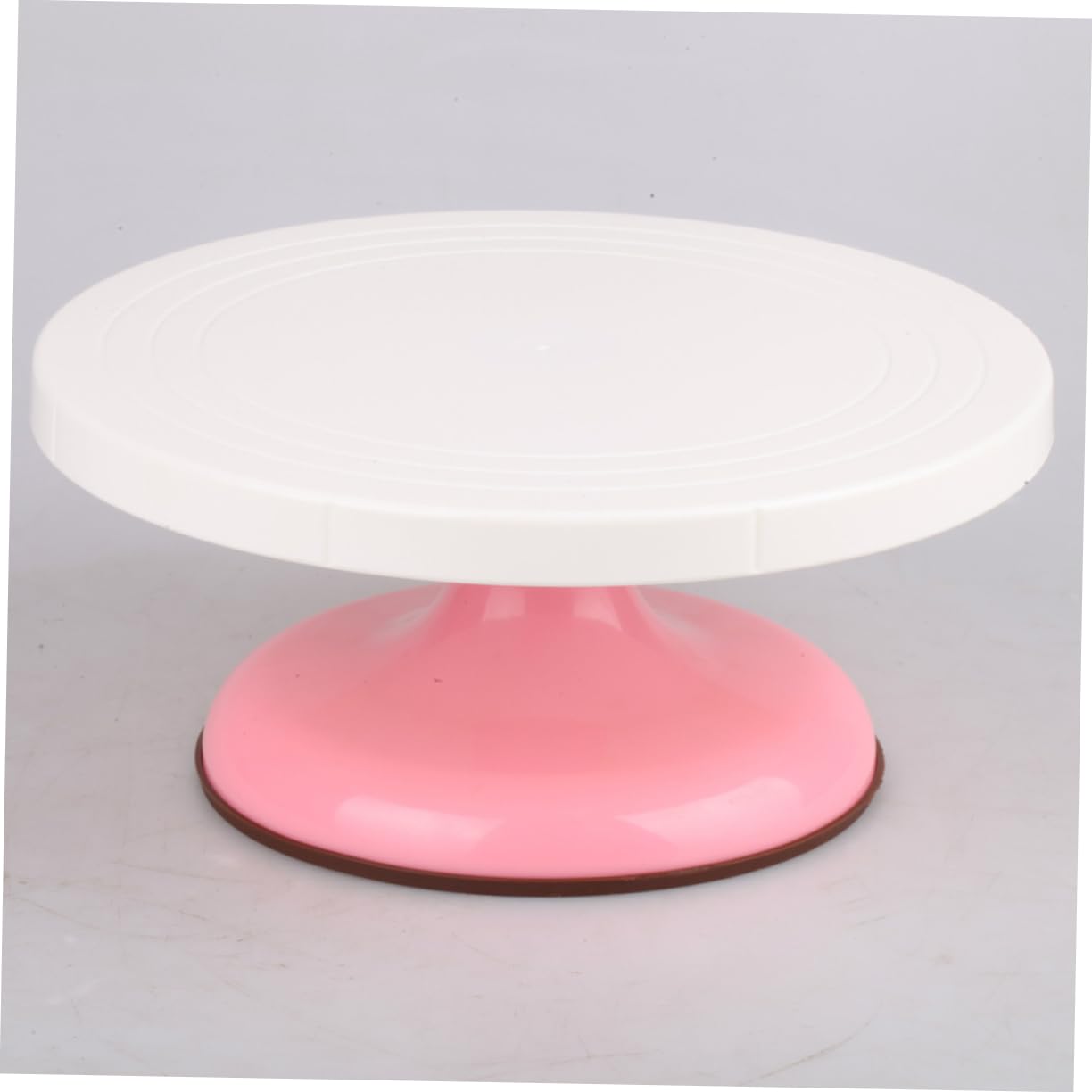 Plato Giratorio para Pasteles Redondo Rosa de Plástico para Decoración