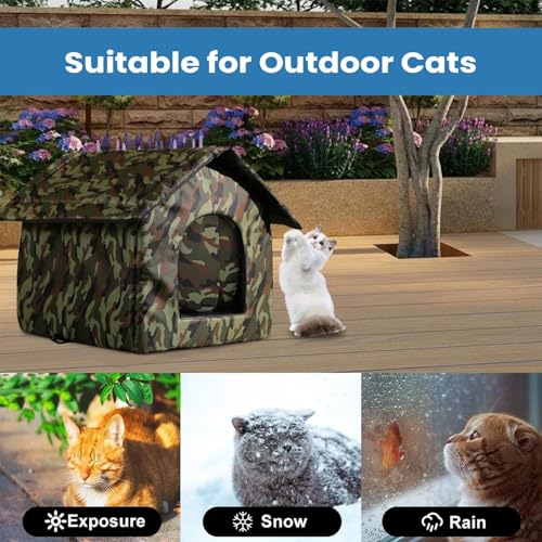 Abri pour chat extérieur imperméable et pliable pour chat errant - 7