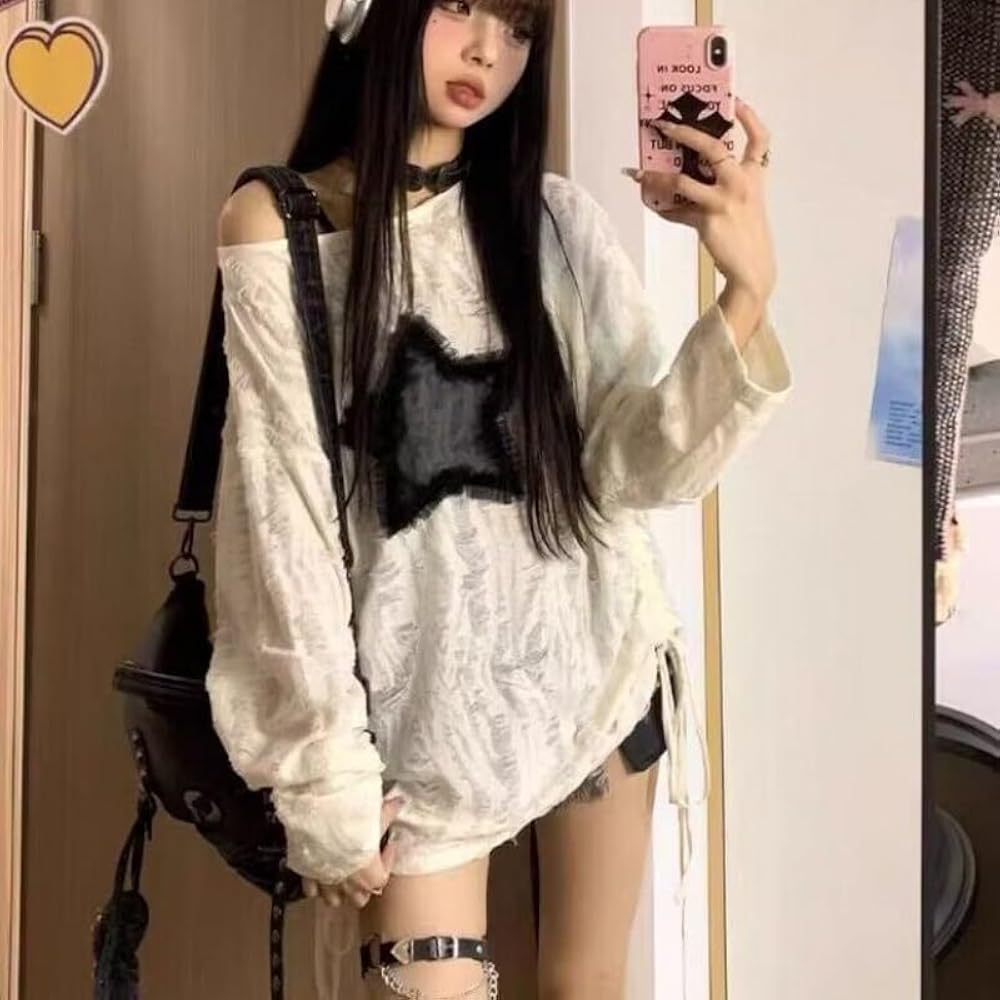 Y2k Tops Emo Tops Grunge Clothes Goth Clothes Vintage
