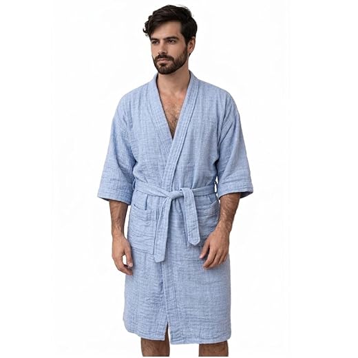 Roupão de Banho Atoalhado Luxo 100% Algodão M, G e GG Unisex - Cores Azul, Rosa, Branco, etc