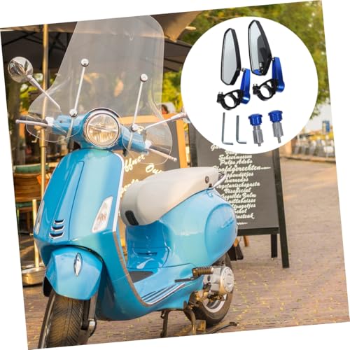 Espejos laterales de moto en aluminio mecanizado de alta durabilidad y diseño retro 5
