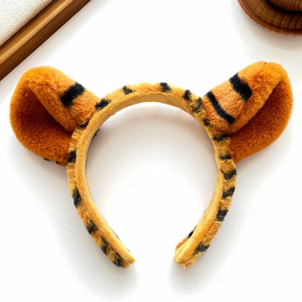 Animal Ears Headband - Cute Tiger Headband Animal Costume Accessory Head Wear for Halloween Cosplay Birthday Party Dress Up(Tiger) - Image 4