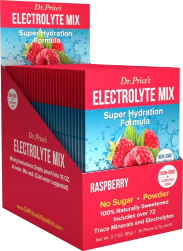 Electrolytes Powder Packets - Electrolytes No Sugar - Hydration Packets - Electrolyte Mix - Keto Electrolytes - Fasting Electrolytes - Water Enhancer, No Tablets, Non-GMO, Gluten Free, Sports Drink - 30 Packets Raspberry #1