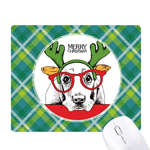 Tapis de souris chien aquarelle antidérapant contre fatigue du poignet
