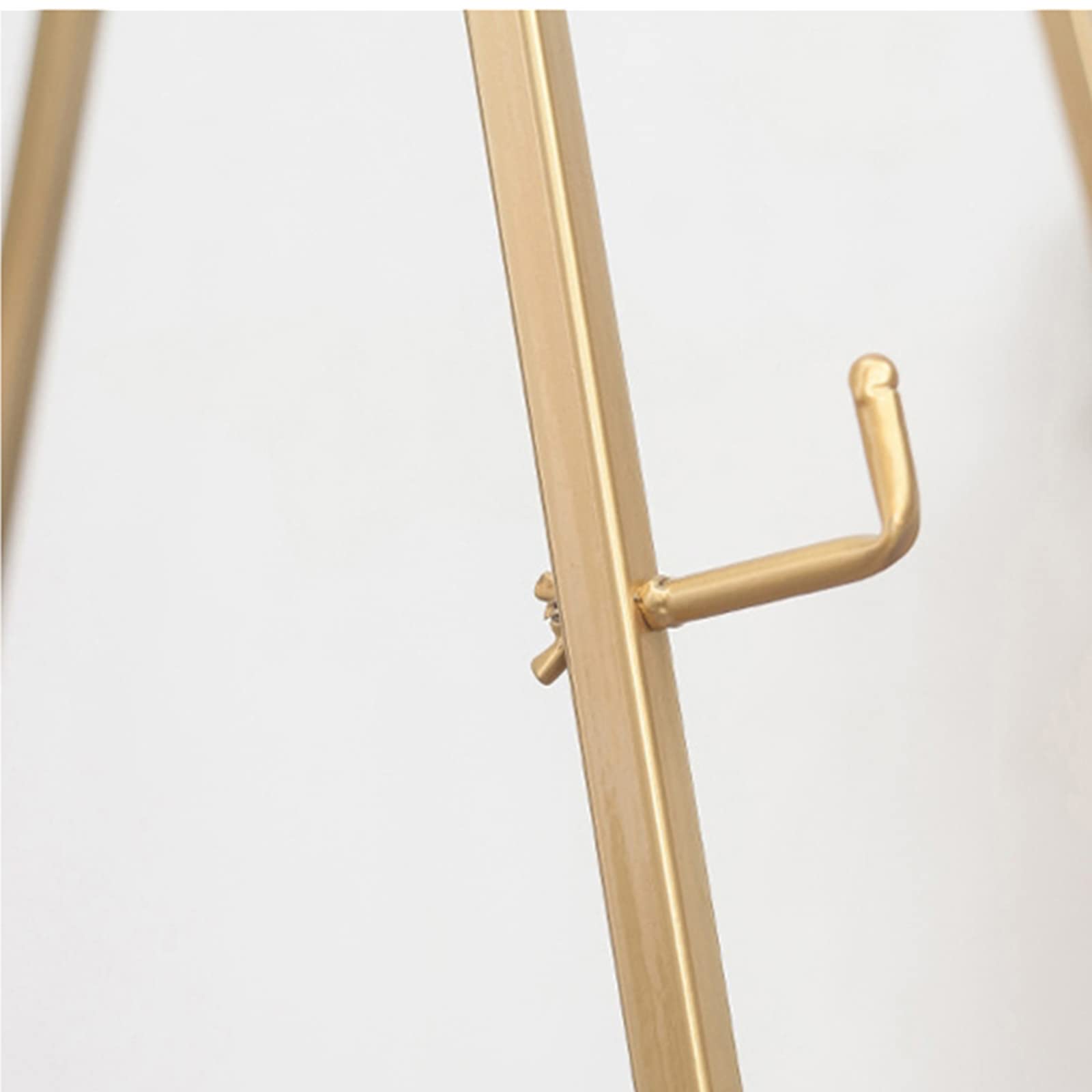 Caballete de exhibición para Bodas Caballete de Metal Plegable de Altura Ajustable de 150 cm Caballete de Piso con Marco en A Caballete de Arte portátil para Pintar y Dibujar, Dorado/Plateado