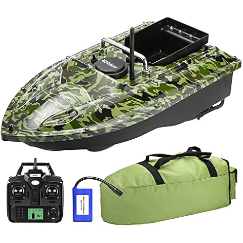 GPS Fishing Bait Boat Remote Control Fishing Bait Boat Bait Delivery Boat Hook Carry Bait Boats GPS Bait Dropping Boat Carp Fishing Set (GPS Bait Boat Set 1) Cover