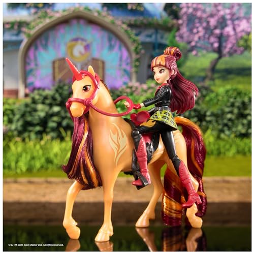 Unicorn Academy - L'Ecole des Licornes - Licorne Cinder + Poupée Valentina - Licorne, Poupée Et Accessoires À Collectionner- Jouets Inspirés De La Série L'Ecole des Licornes - Jouet Enfant 4 Ans et +