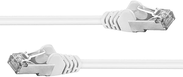 PremiumCord PremiumCord Patchkabel CAT6a S-FTP, RJ45-RJ45, AWG 26/7 10m Farbe Weiß 10 m CAT 6a S/FTP Weiß in use