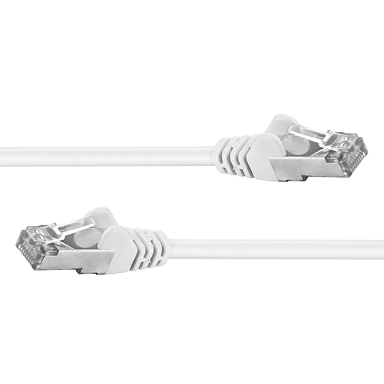 Besuche den PremiumCord- PremiumCord Netzwerkkabel, Ethernet, LAN & Patch Kabel CAT6a, 10Gbit/s, S/FTP PIMF Schirmung, Schnell flexibel & Robust RJ45 Kabel, AWG 26/7, Kupferkabel 100% CU, Weiß, 2m in use