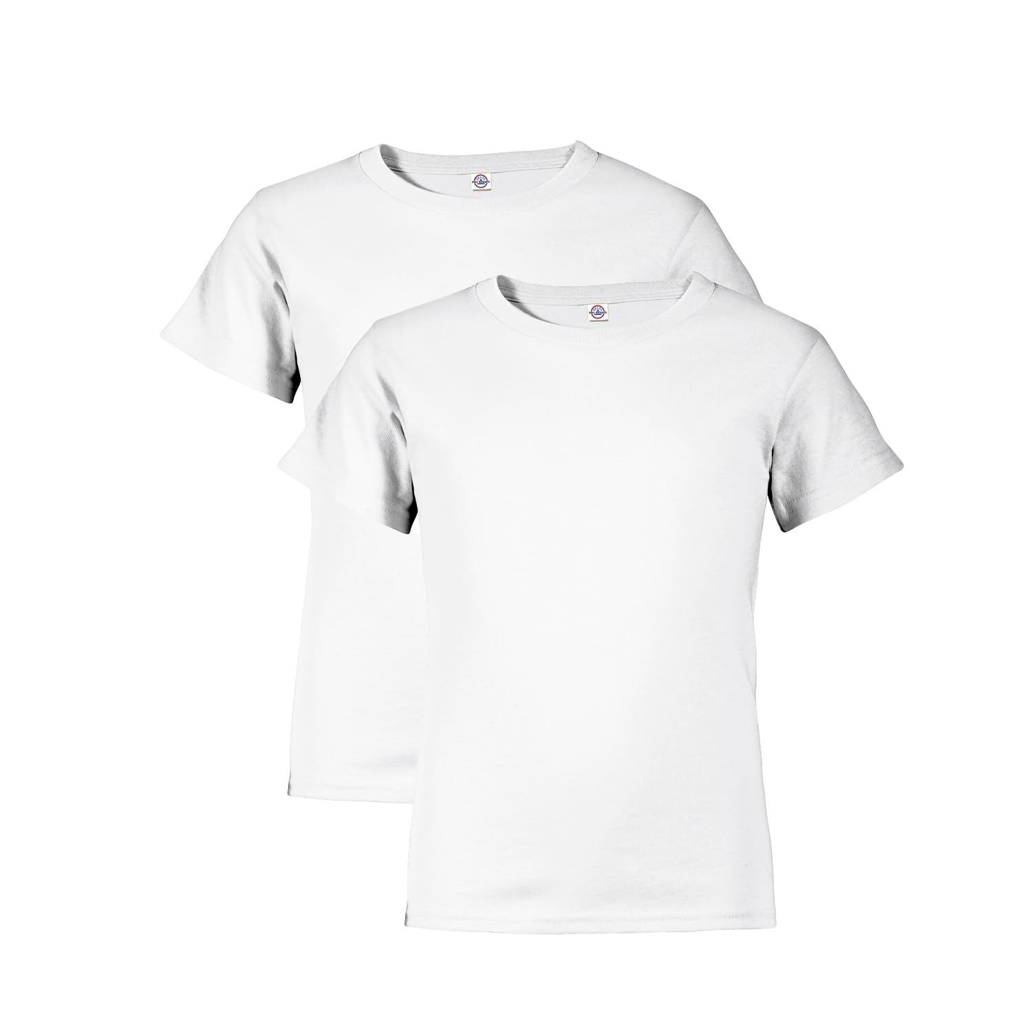 Delta Apparel Boys' Youth Regular Fit Crew Neck Tee 2-Pack