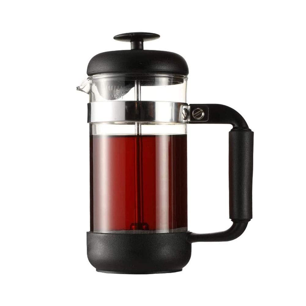 Cafetería y Tetera, Café de Vidrio de borosilicato Engrosado Prensa para el hogar, Camping, Viajar 350ml