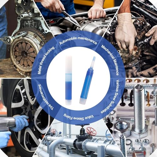 Nurila 10 Stück Schraubensicherung Mittelfest, 20g Blau Schraubenkleber, Schraubensicherungslack, gewindekleber für Das Sichern von Schrauben und Metallbefestigungen, Schrauben kleber