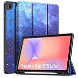 Grande Protezione: L'esterno in pelle PU premium, il rivestimento interno in morbida microfibra e il design del guscio posteriore in TPU che assorbe gli urti proteggono il tablet Galaxy S10 Lite dagli urti e dai graffi della vita quotidiana.