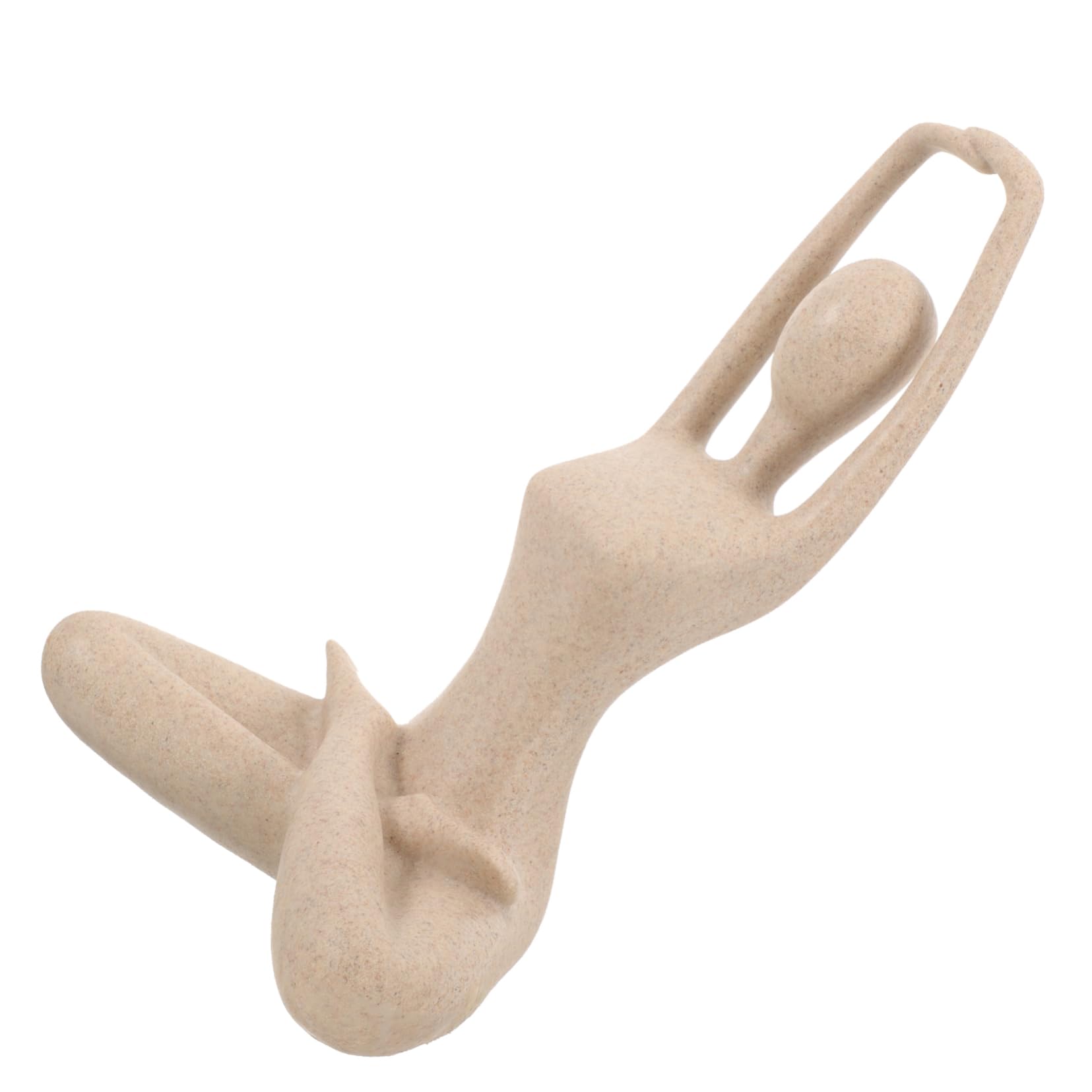 Sculpture de yoga forme de femme décoration table intérieur