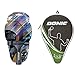 Donic-Schildkröt Raqueta de Tenis de Mesa CarboTec 7000, 100% de Carbono, Mango Cóncavo + Funda para Raqueta De Tenis De Mesa Waldner, Compartimiento Extra De Almacenamientopara para 3 Pelotas