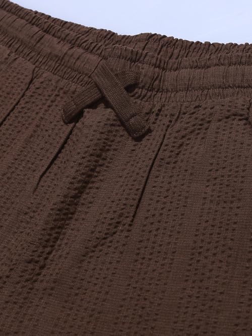 Image of StitchX Men's Airport Look Textured Seersucker Cotton Resort Shorts