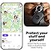 Life360 Tile Pro - Powerful Bluetooth Tracker, Key Finder and Item Locator for Keys Bags, and More. Both iOS and Android Compatible. Phone Finder. 4-Pack (Black/White)