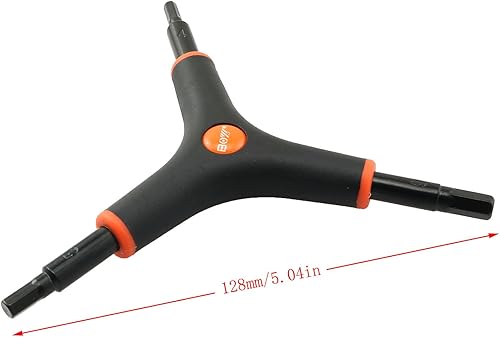 Miniatura 2 de Llave hexagonal de bicicleta en forma de Y 3 vías Allen Llave 0.157 in 0.197 in 0.236 in Bicicleta Ciclismo Torque Llave