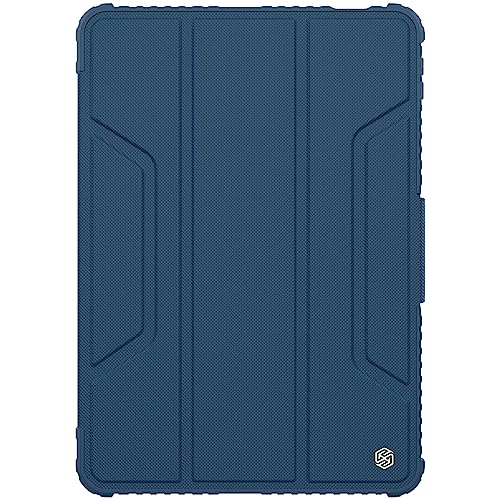 Image of Nillkin Bumper Leather Pro Flip Case Cover Compatible with Xiaomi Pad 6 /6 Pro - Blue