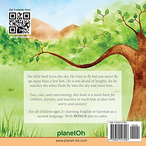 Fly, Little Bird! - Flieg, kleiner Vogel!: Bilingual Children's Picture Book in English-German with Pics to Color (Kids Learn German) - Image 2