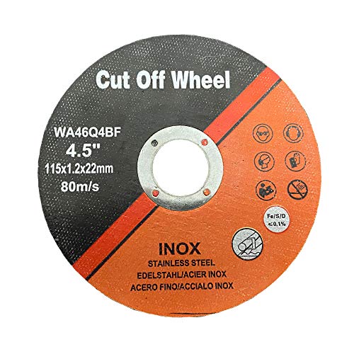 Minchi257 20200703COW Cutting Wheel 4-1/2 Inch 100 Pcs Cut Off Wheel 4.5 Inchx.047 Inchx7/8 Inch Cutting Disc Ultra Thin Metal & Stainless Steel,Cutting Wheel Fits Angle Grinder Saw Grinder Metal Cut Tools thumb #1
