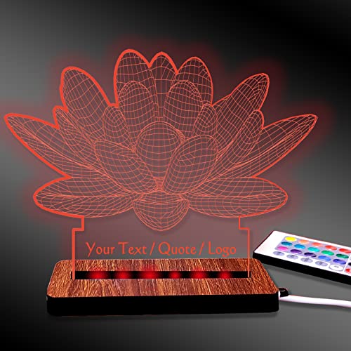 Image of Brown Cloud Customized Acrylic 3D Illusion LED Decorative Lamp /Light with Changing Colours for Personalized Gift to Friends and Family (DL24C) (1 Lamp)