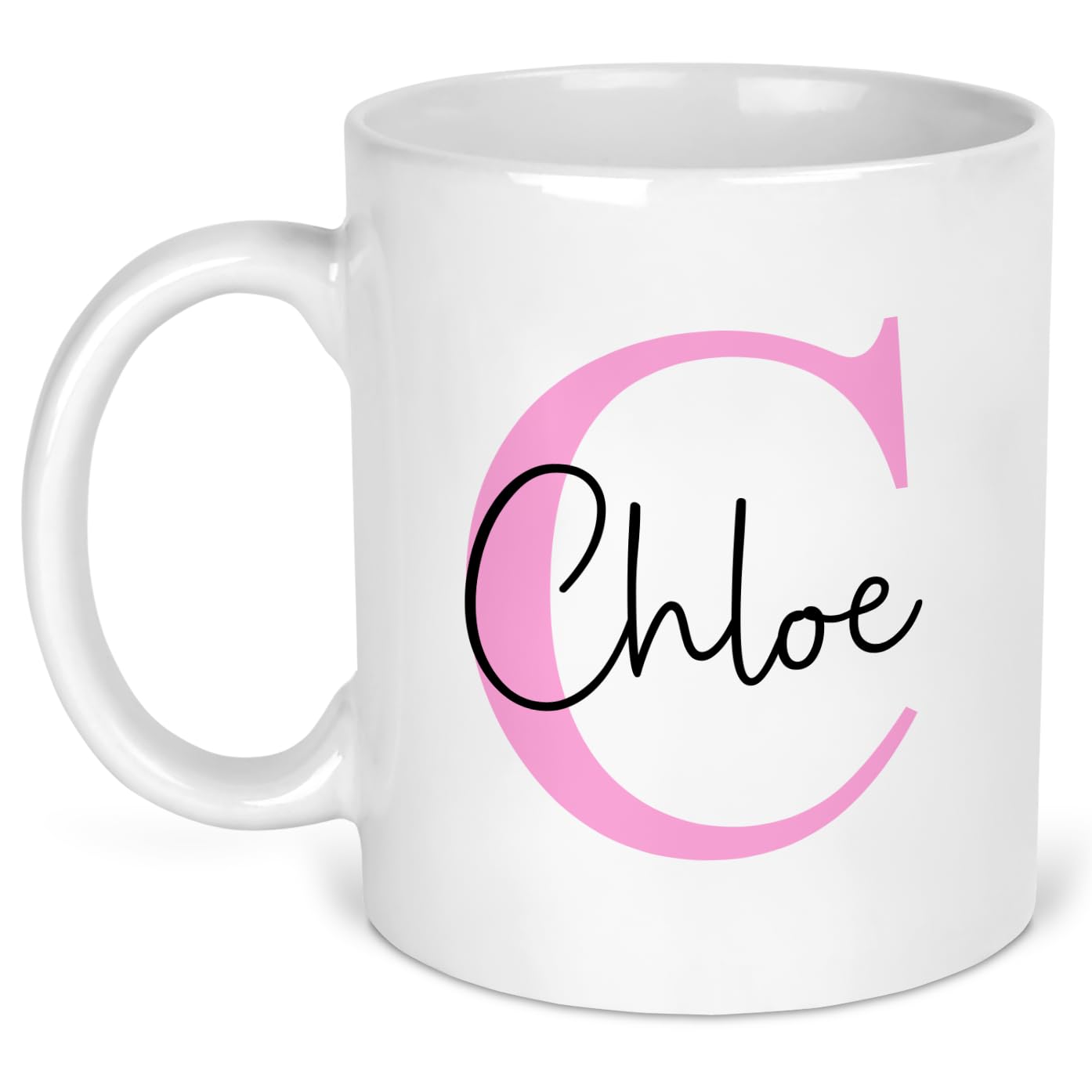 – Personalised Initial and Name Mug – Custom Printed Gift with Choice of Colour – Ideal for Her, Mum, Friend, Nan or Girls
