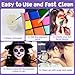 Face Painting Kit for Kids, 36 Colors Water Activated Face Paint with Brushes & Stencils, Non-Toxic Halloween Makeup Kit, Professional Face Body Paint for Halloween, Parties, Carnival, School Events