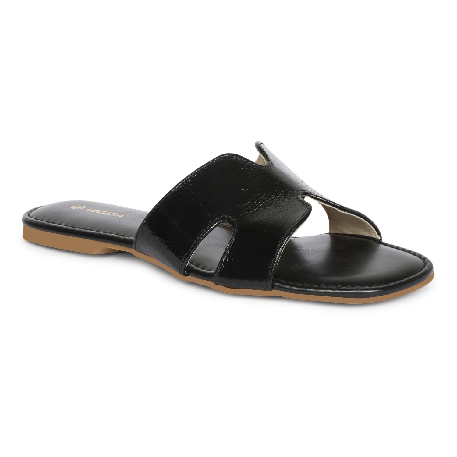 MOZAFIA Sparkle PU Single Strap Flat Slippers Stylish and Fashionable Stylish Latest & Trending Slipper Casual Wear for Women (Rose Gold) (B0C3XT44X1) Amazon Price History, Amazon Price Tracker