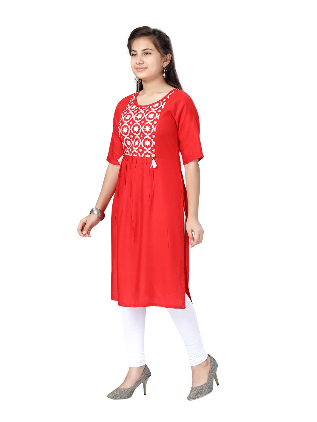 Aarika Set di leggings Kurti per ragazze in cotone stampato