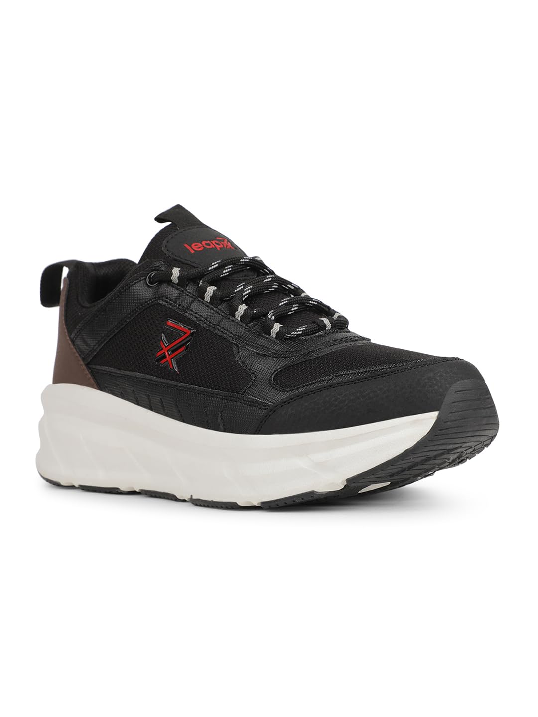 Liberty Leap7x Mount-E Men Sports Running Shoes - Black & Olive Green | Comfortable and Durable Lace-Up Closure - Suitable for Lacing Walking, Gym, Jogging and Outdoor Shoes for Man-picture-21