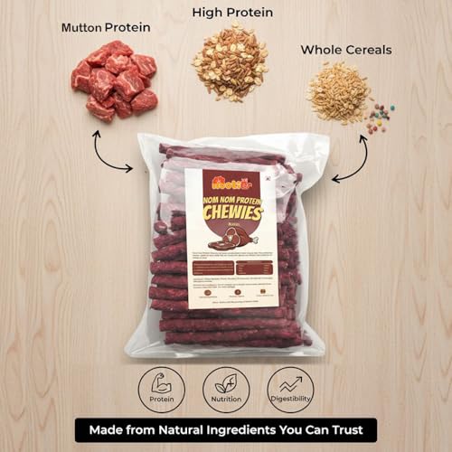 Image of Nootie Mutton Dog Chew Sticks 3kg (1kg x 3 Pack) | Munchy Sticks for Dogs | High Protein Dog Treats & Snacks | Long Lasting Dental Chews for All Breeds & Life Stages