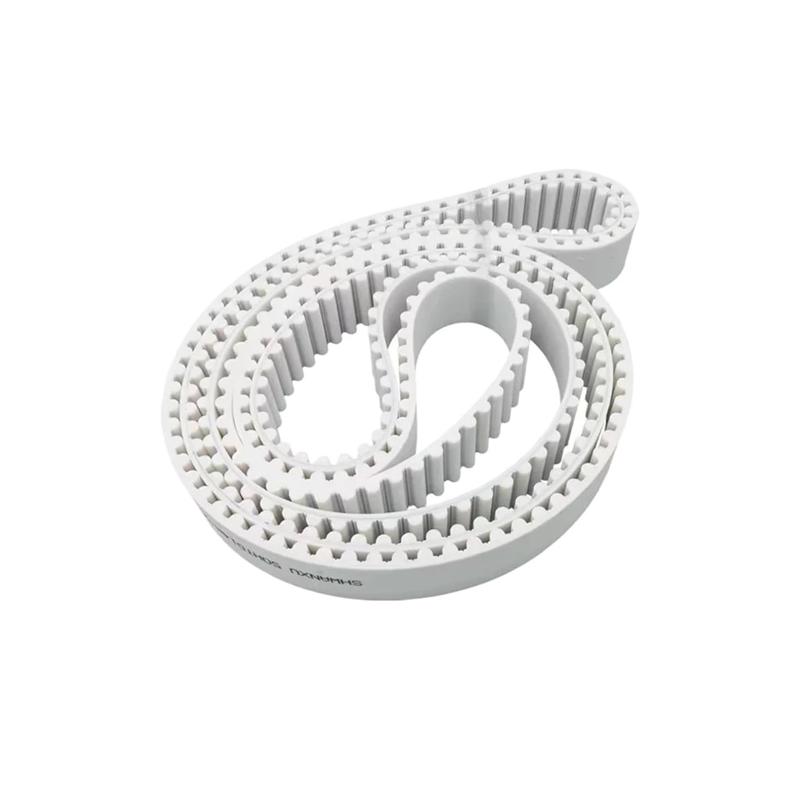 Courroie HTD 14M 1848mm en polyuréthane blanc pour stopper le patinage mécanique des axes