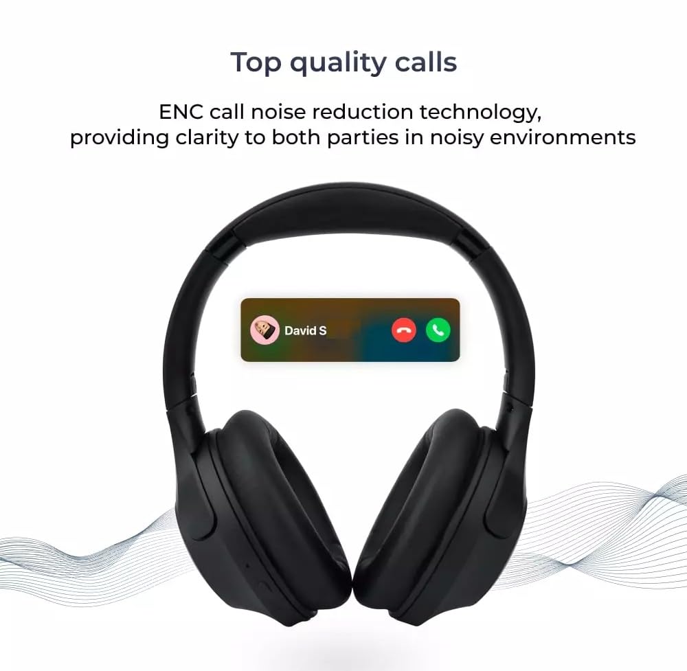 Lifestyle Pro bezprzewodowy zestaw słuchawkowy Bluetooth nauszne słuchawki z aktywną redukcją szumów z połączeniem wielopunktowym – maksymalnie 2 urządzenia