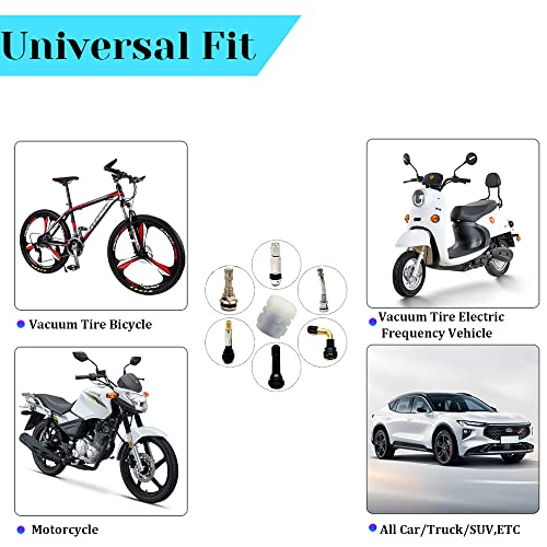 image for Pincuttee Tire Valve Stem Caps for Car 4 Pack, Glowing Tire Valve Stem